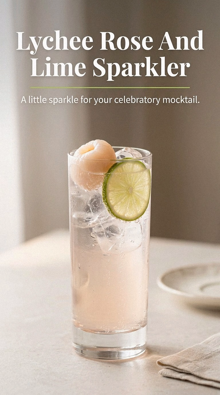 Lychee Rose And Lime Sparkler