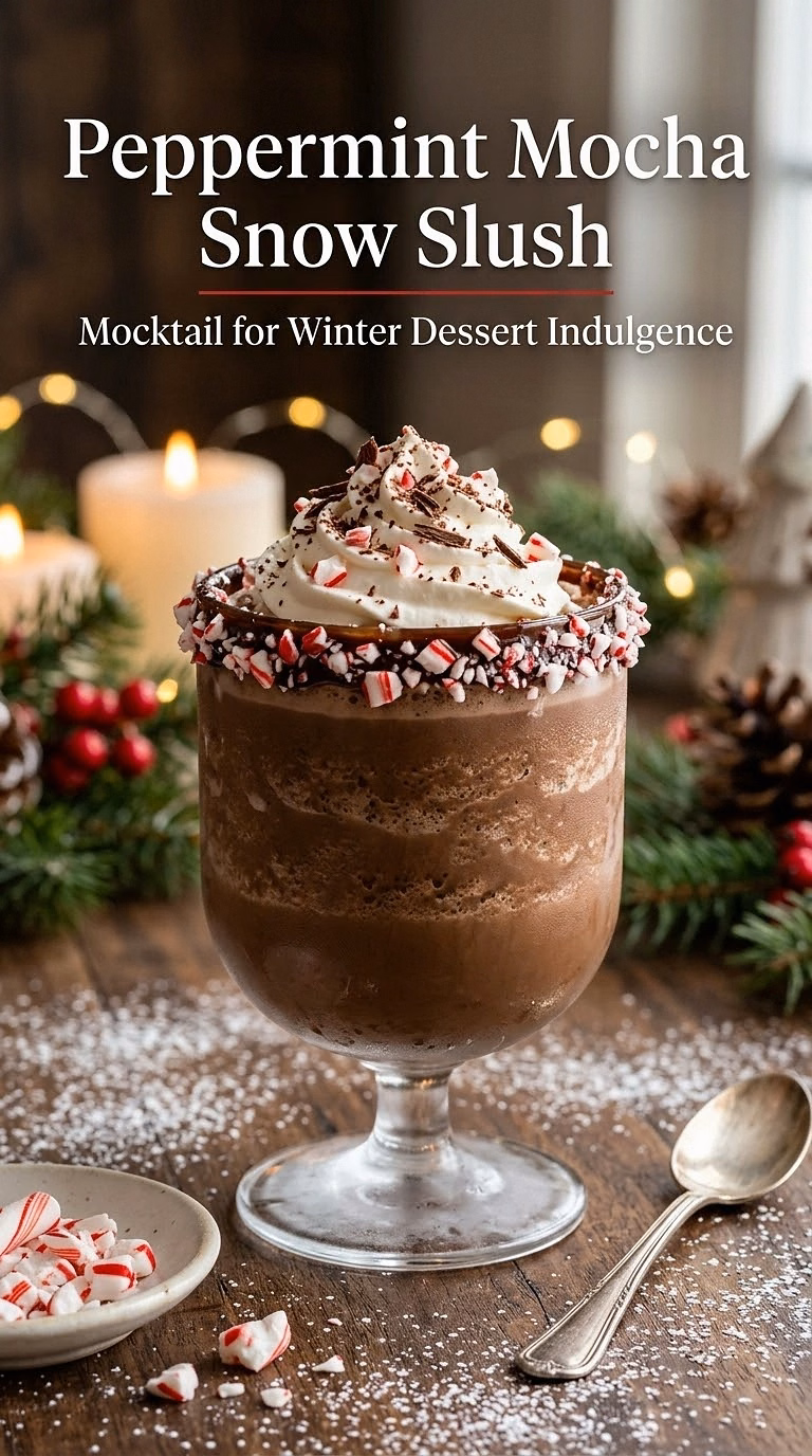 Peppermint Mocha Snow Slush
