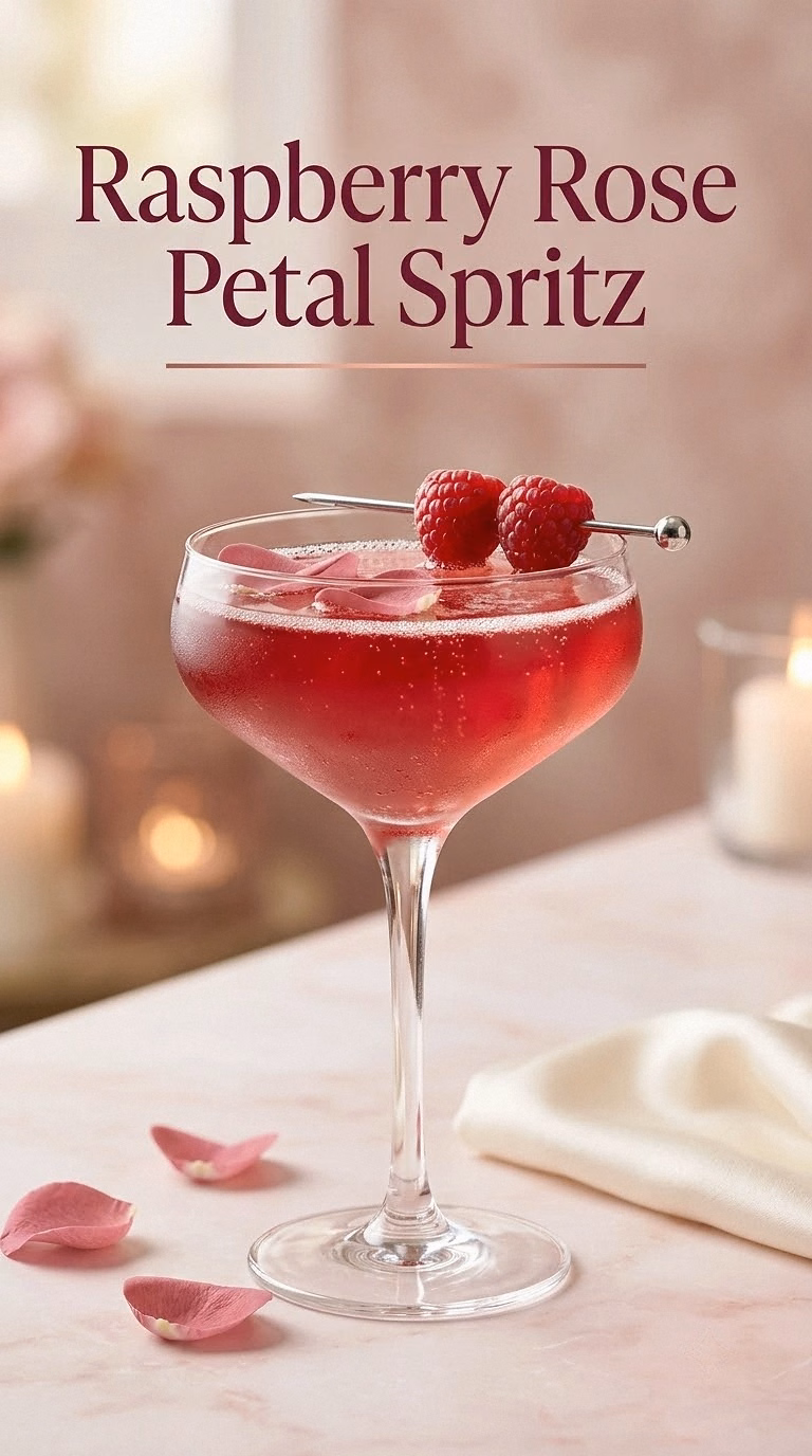 Raspberry Rose Petal Spritz