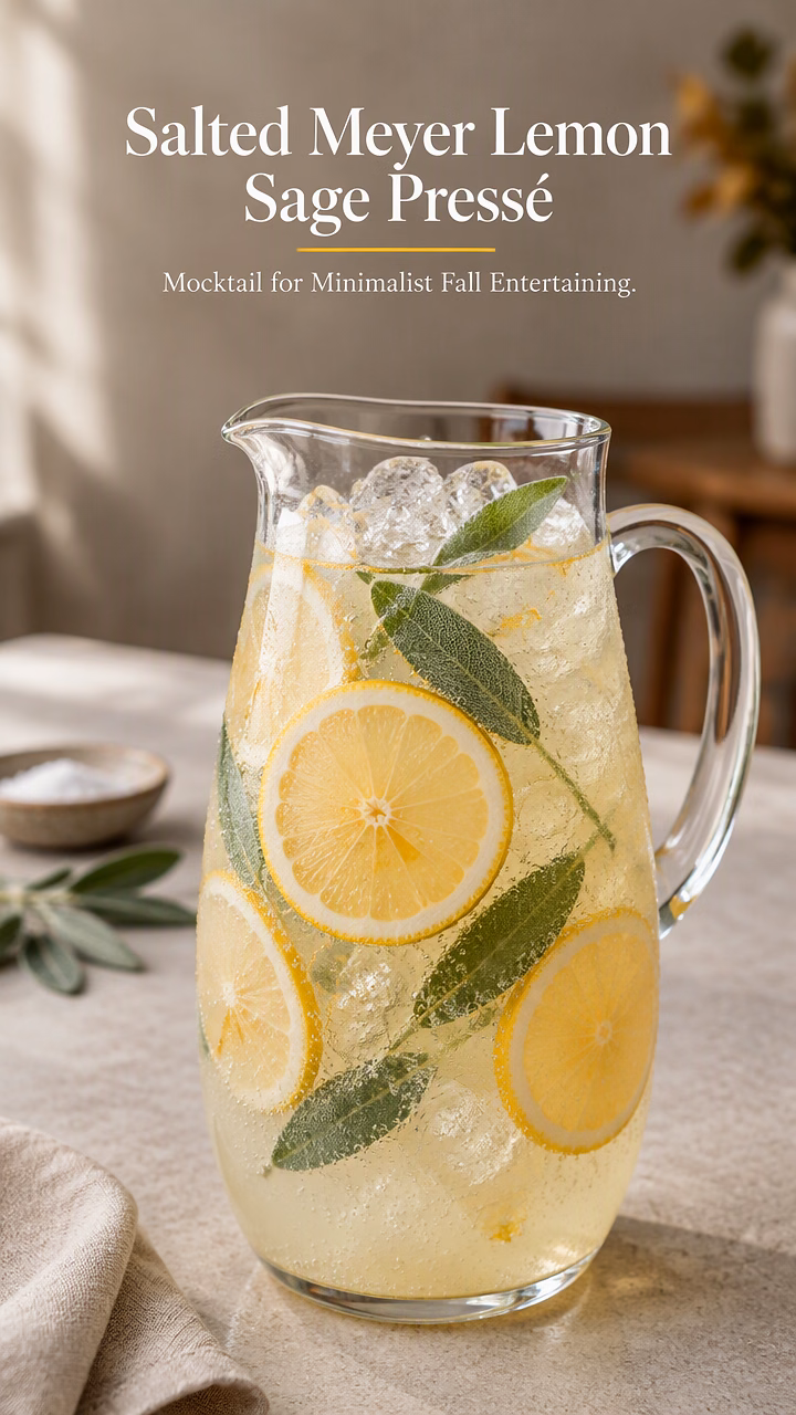Salted Meyer Lemon Sage Pressé
