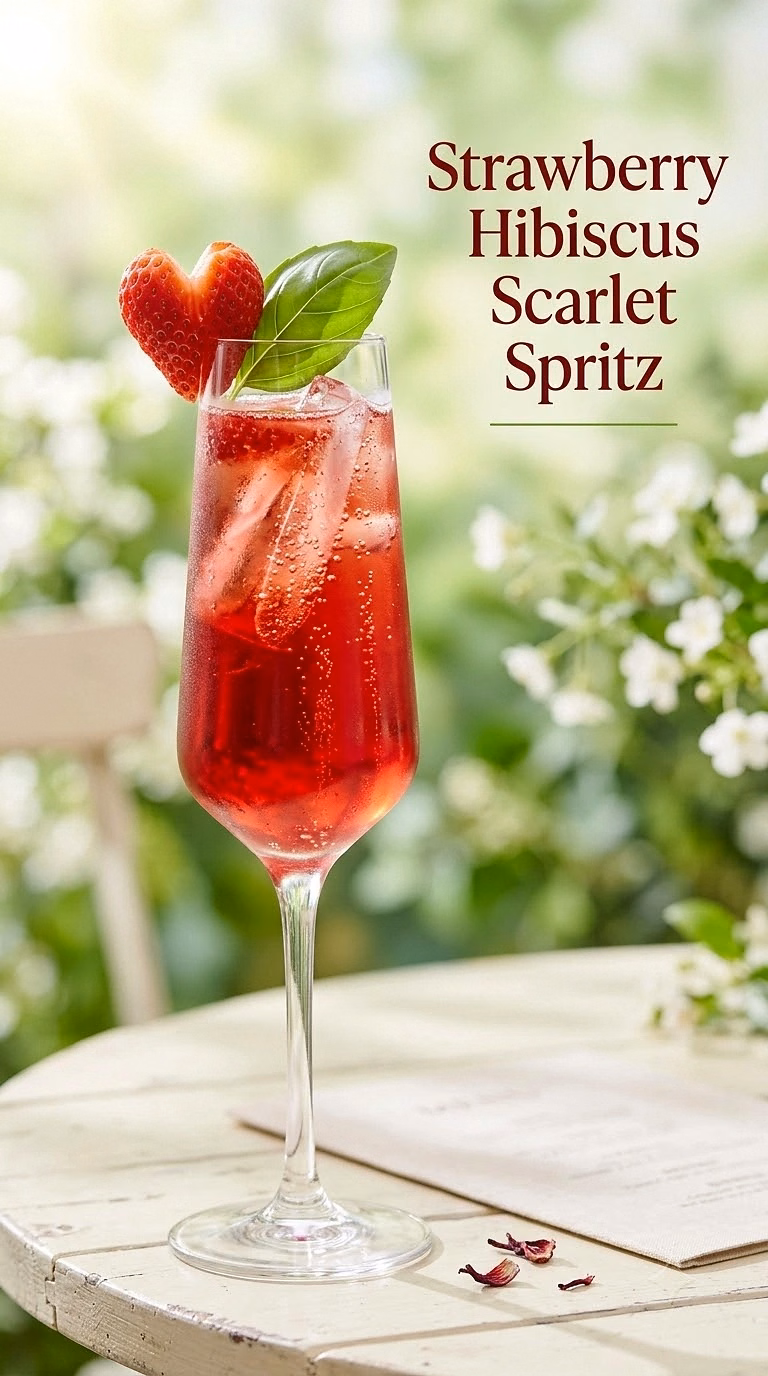 Strawberry Hibiscus Scarlet Spritz