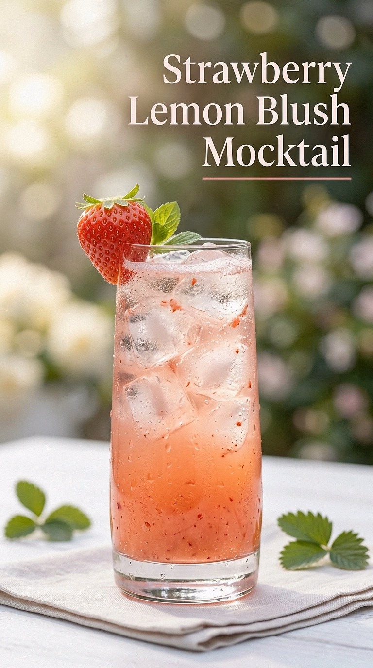 Strawberry Lemon Blush Mocktail