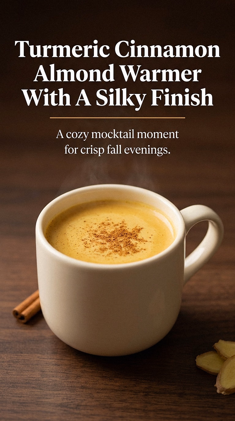 Turmeric Cinnamon Almond Warmer With A Silky Finish