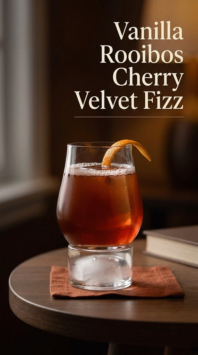 Vanilla Rooibos Cherry Velvet Fizz