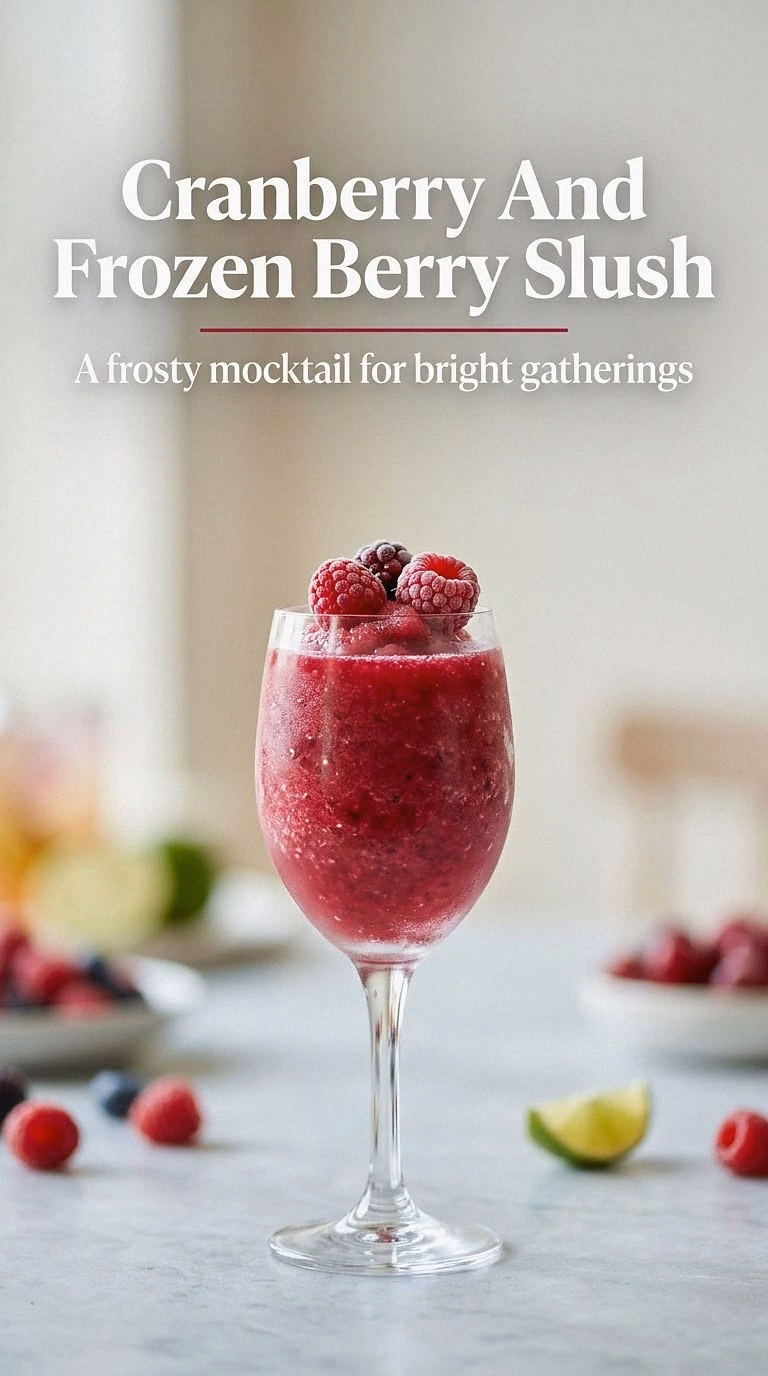 Cranberry And Frozen Berry Slush