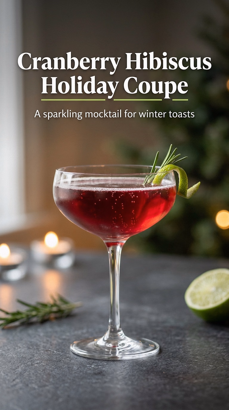 Cranberry Hibiscus Holiday Coupe