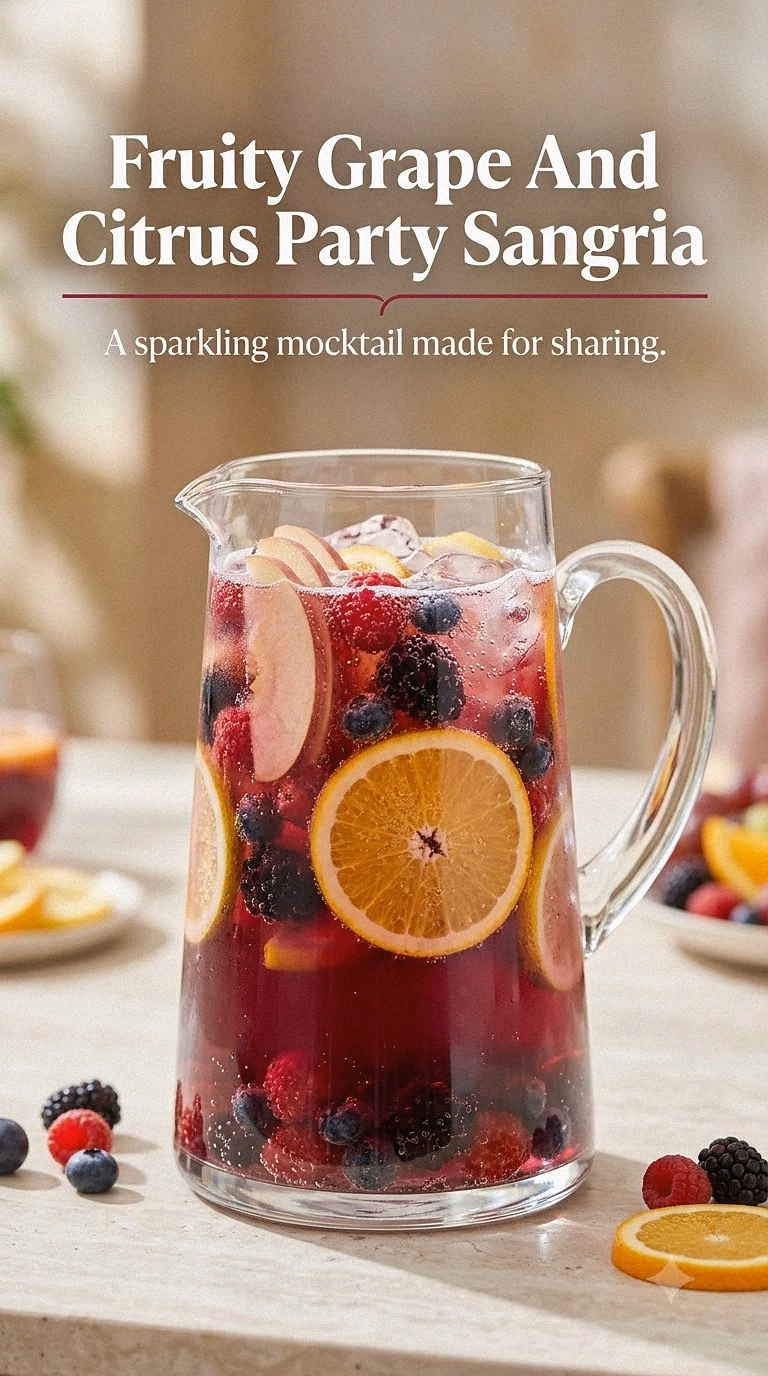 Fruity Grape And Citrus Party Sangria