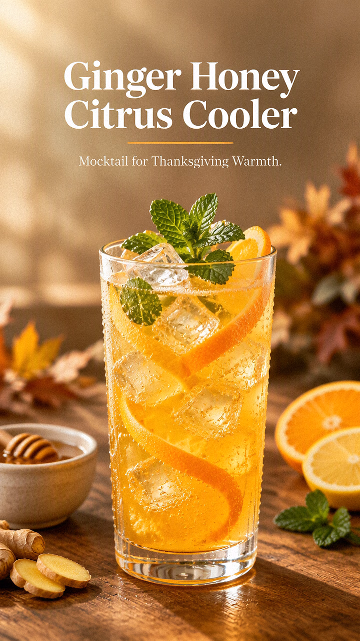 Ginger Honey Citrus Cooler