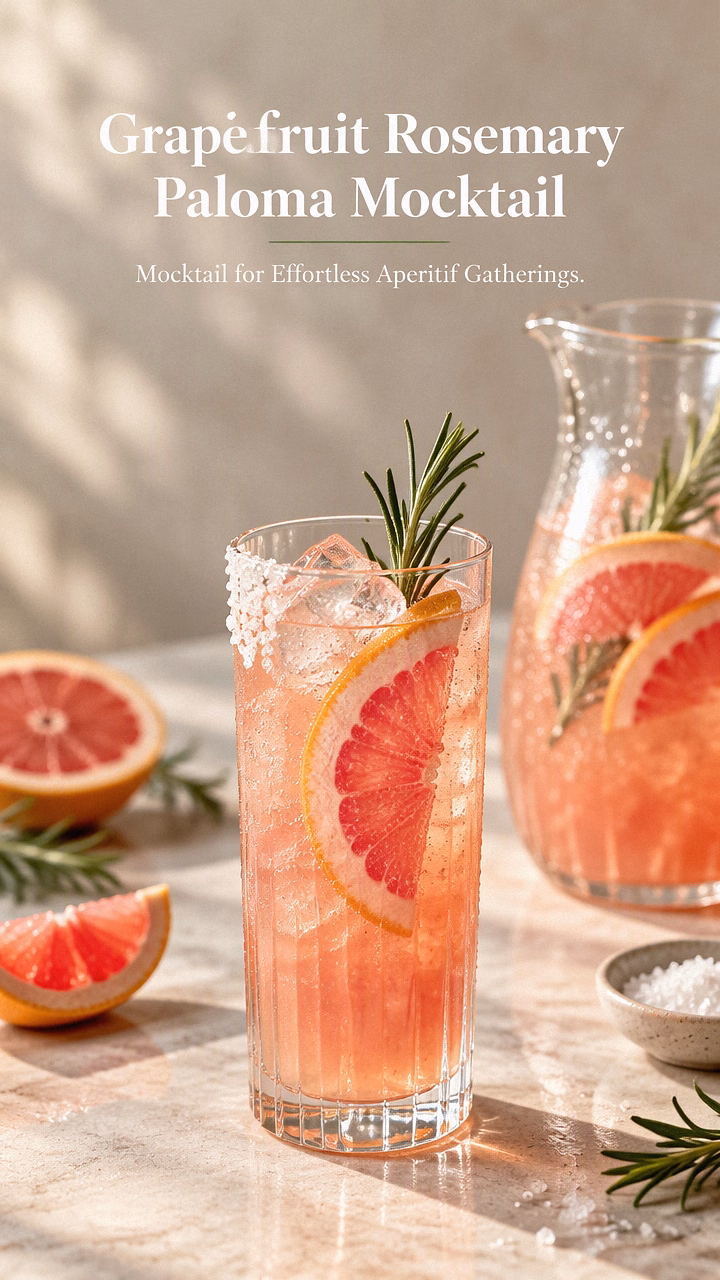 Grapefruit Rosemary Paloma Mocktail
