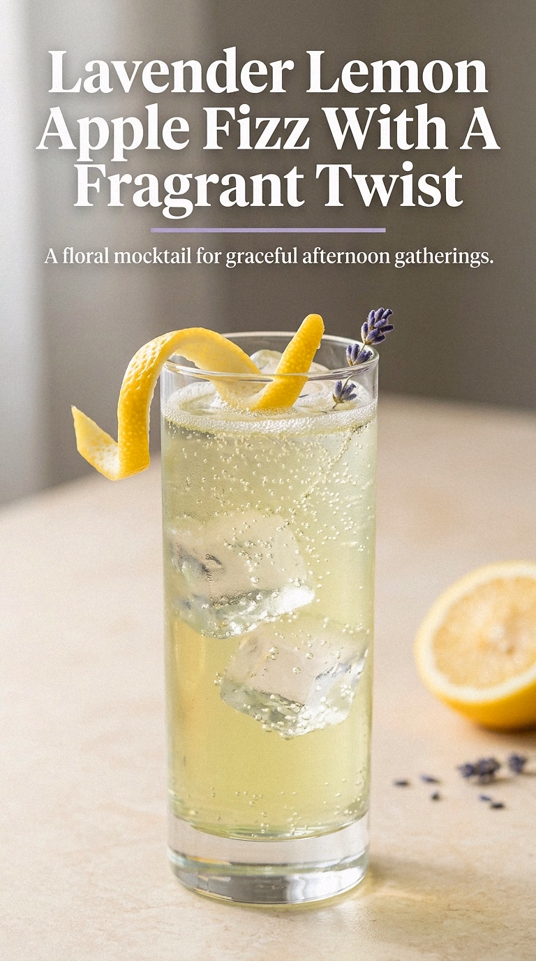 Lavender Lemon Apple Fizz With A Fragrant Twist