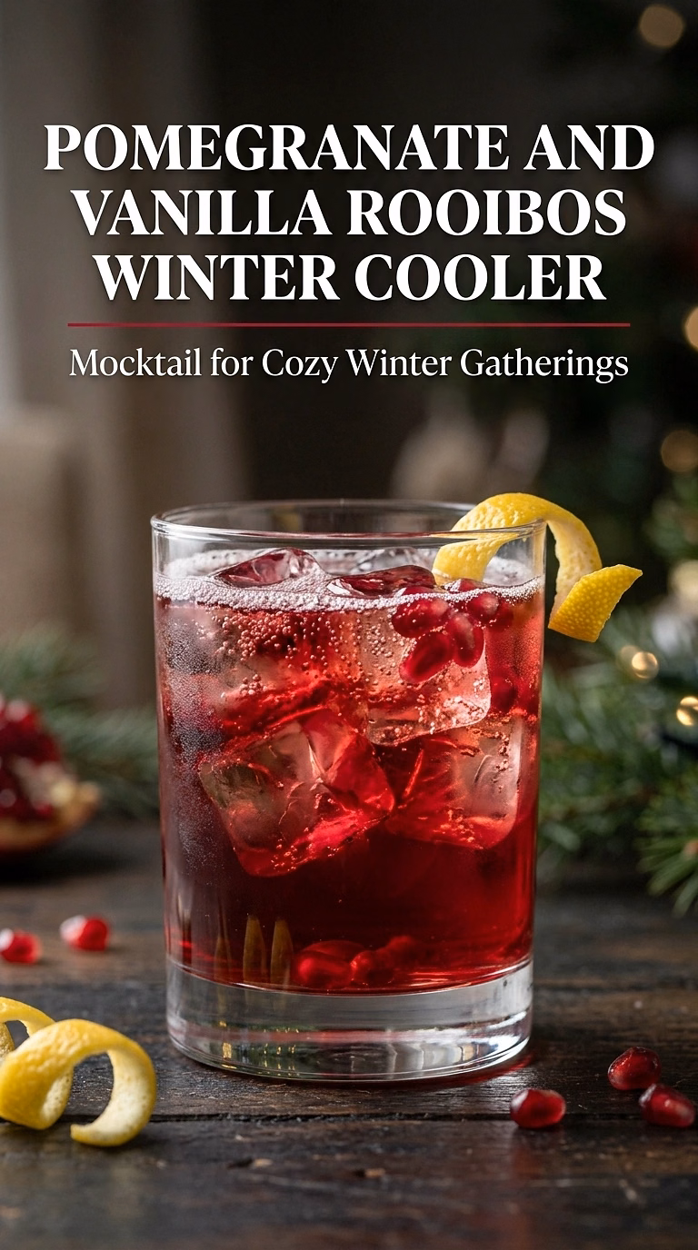 Pomegranate And Vanilla Rooibos Winter Cooler