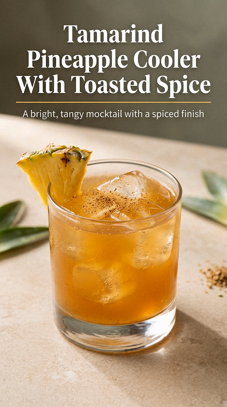 Tamarind Pineapple Cooler With Toasted Spice