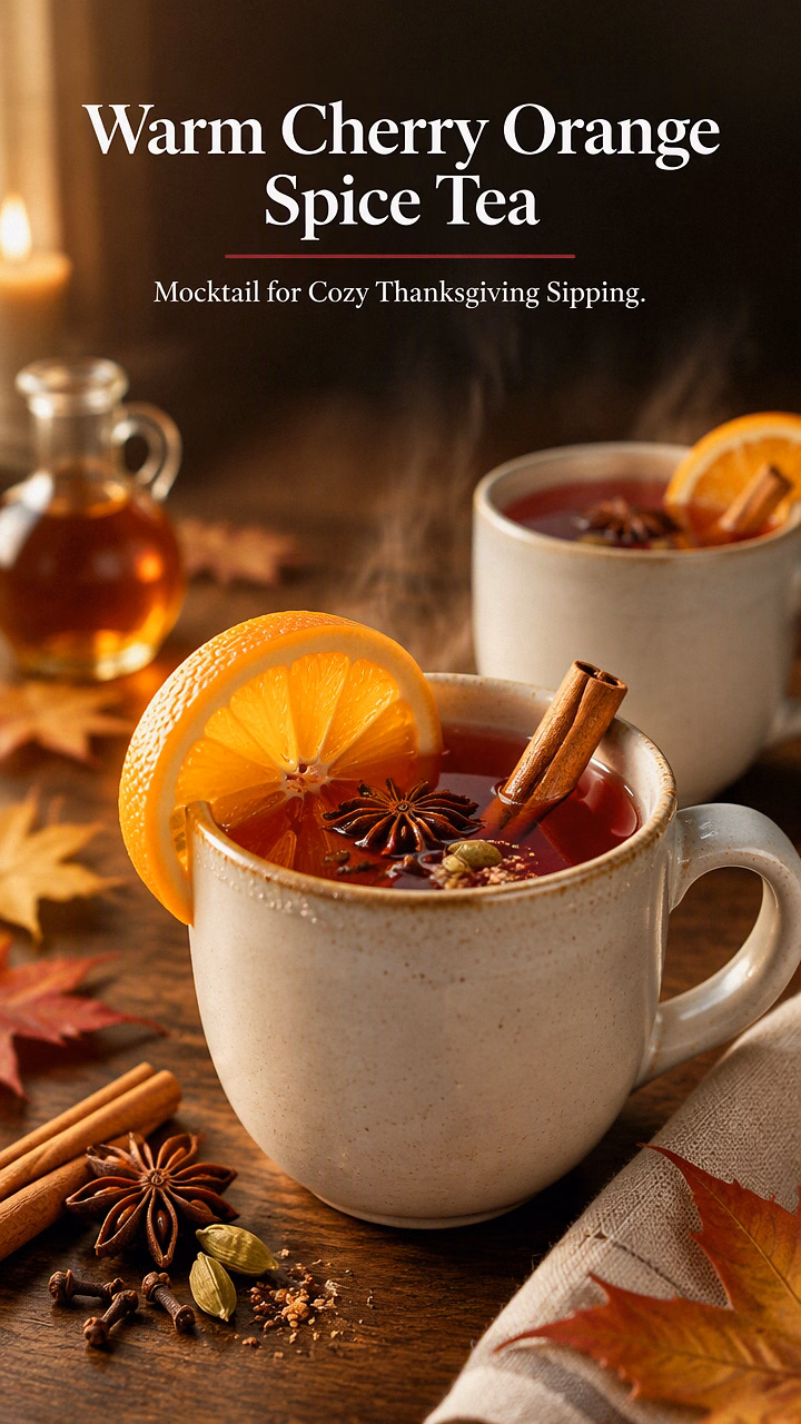 Warm Cherry Orange Spice Tea