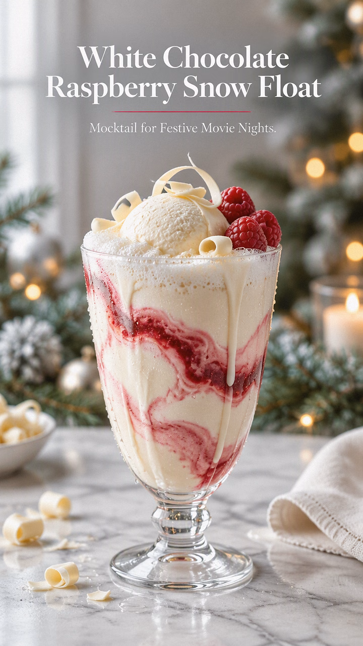 White Chocolate Raspberry Snow Float