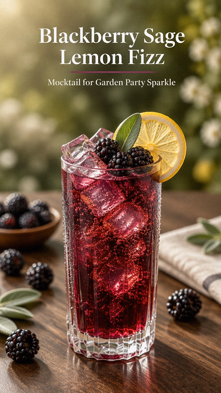 Blackberry Sage Lemon Fizz