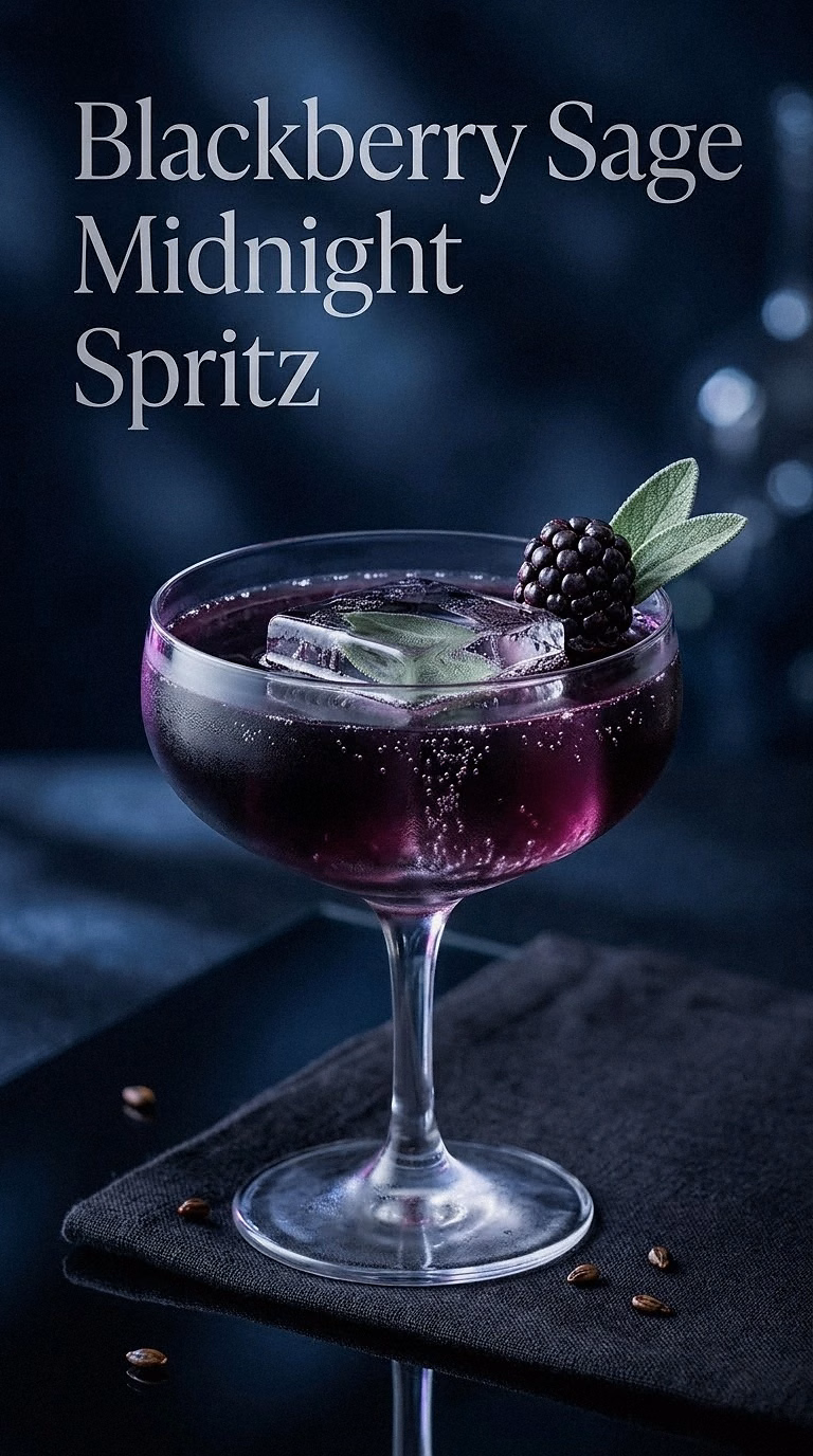 Blackberry Sage Midnight Spritz