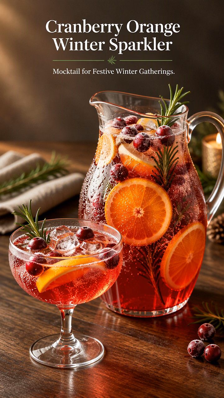 Cranberry Orange Winter Sparkler