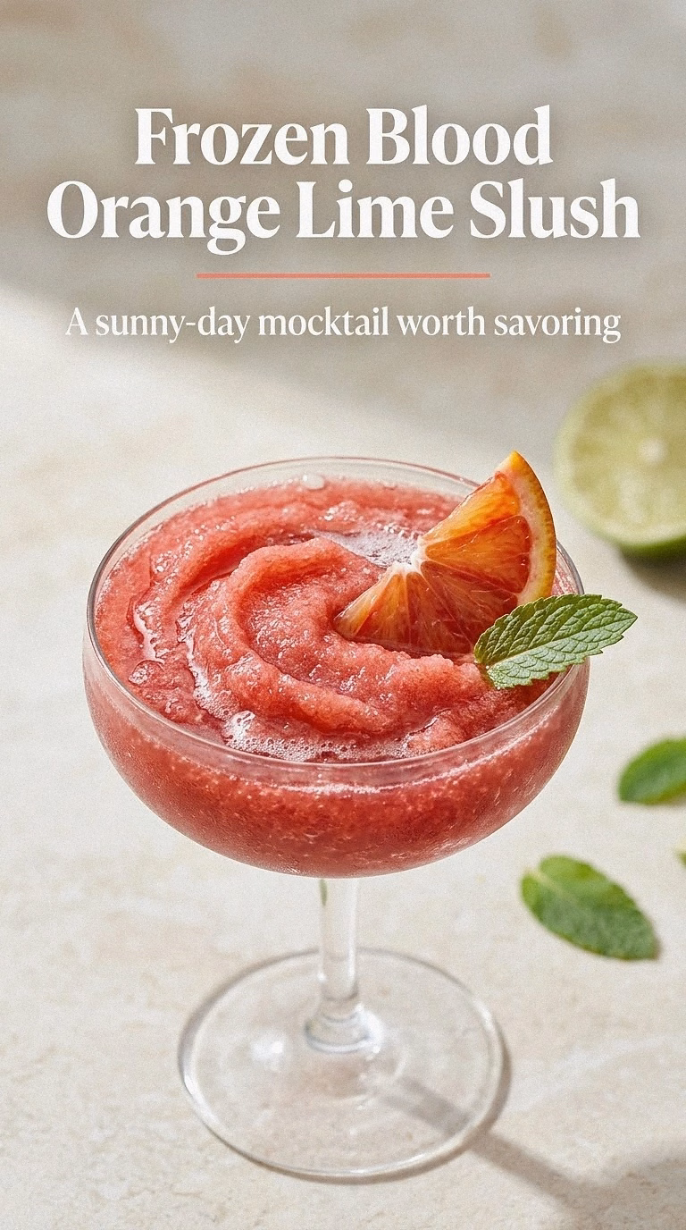 Frozen Blood Orange Lime Slush