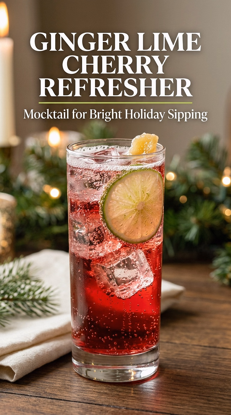 Ginger Lime Cherry Refresher
