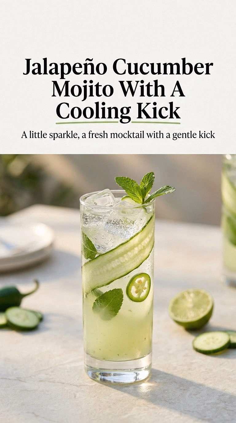 Jalapeño Cucumber Mojito With A Cooling Kick