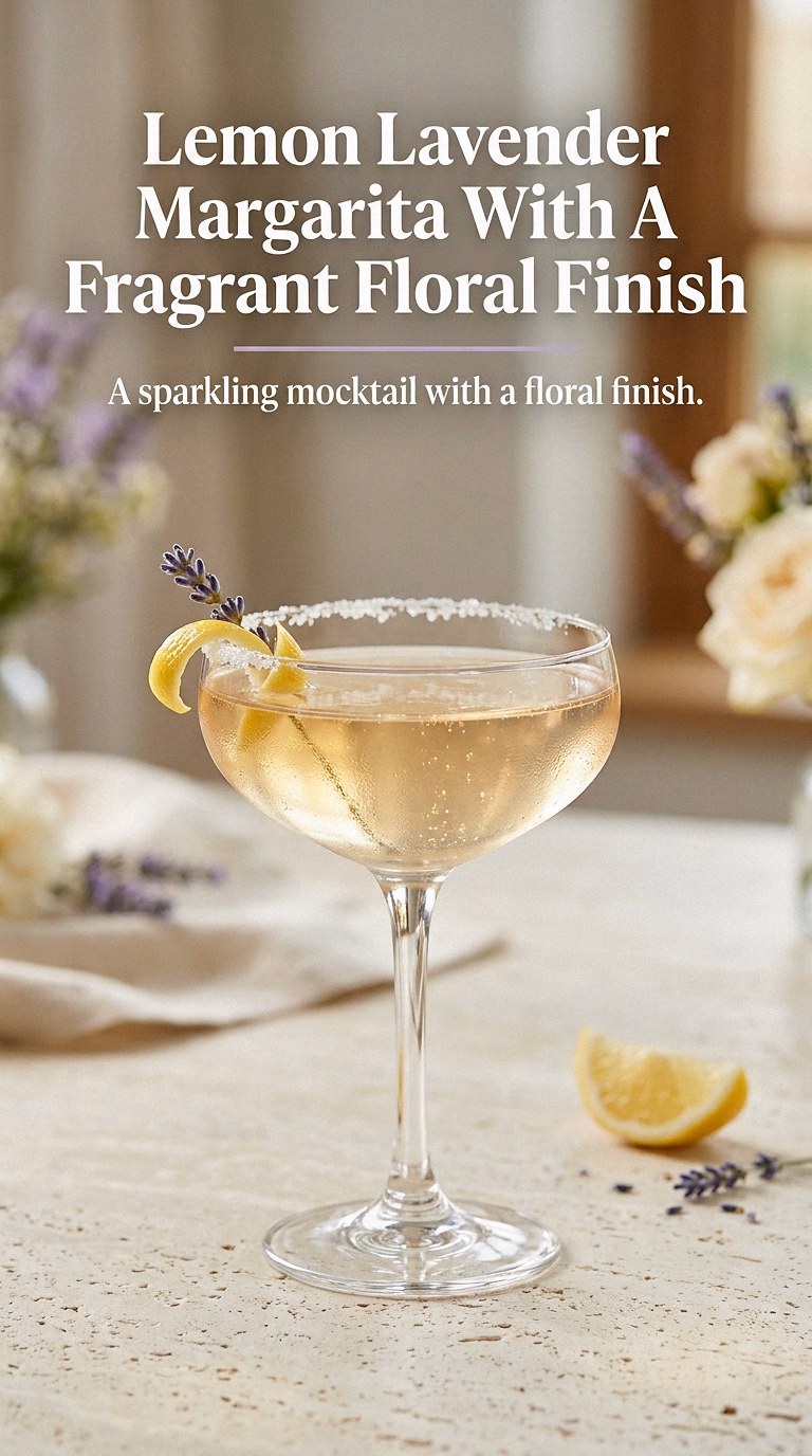 Lemon Lavender Margarita With A Fragrant Floral Finish