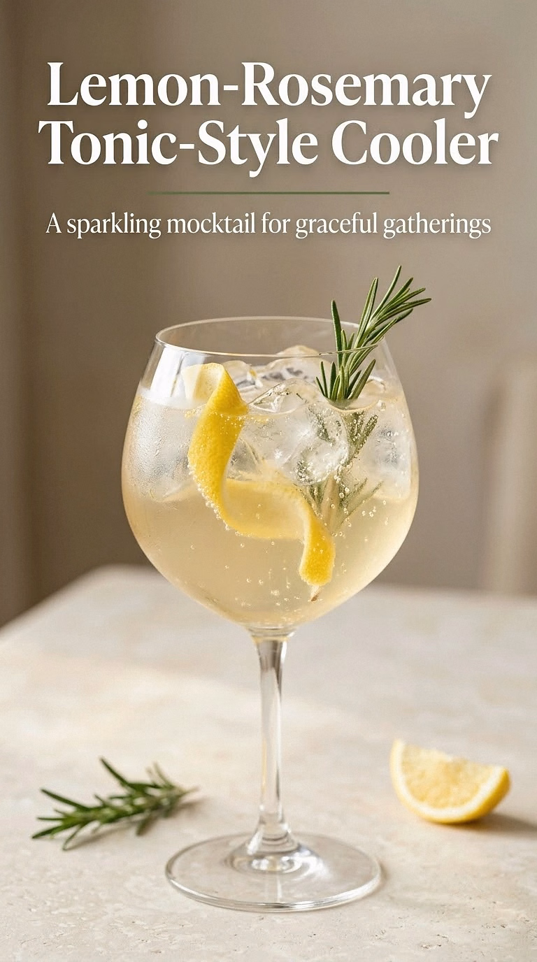 Lemon-Rosemary Tonic-Style Cooler