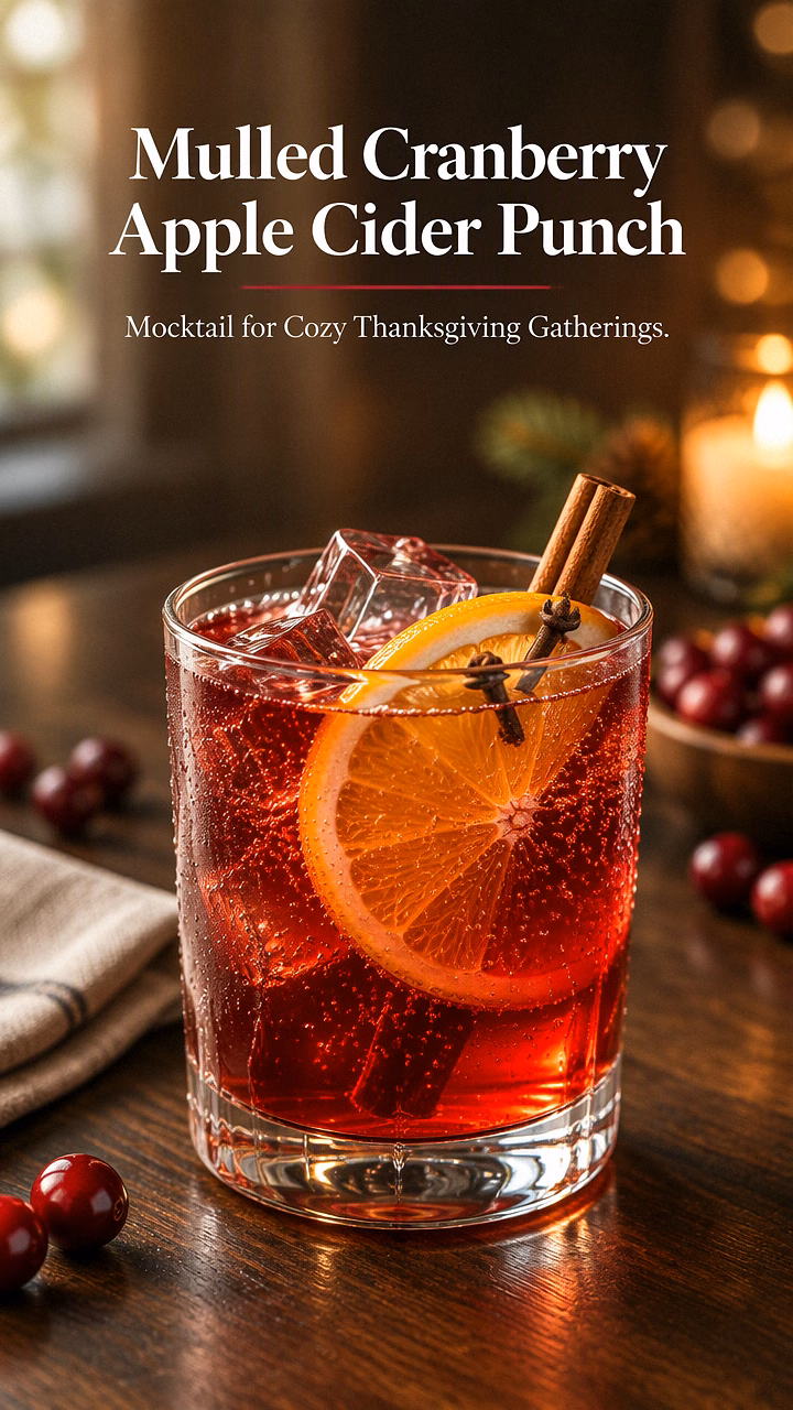 Mulled Cranberry Apple Cider Punch