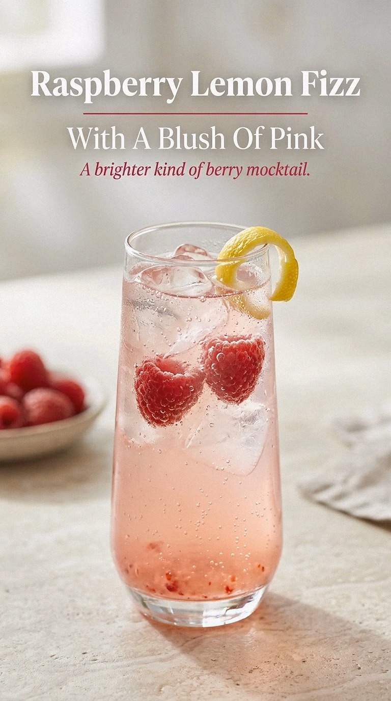 Raspberry Lemon Fizz With A Blush Of Pink
