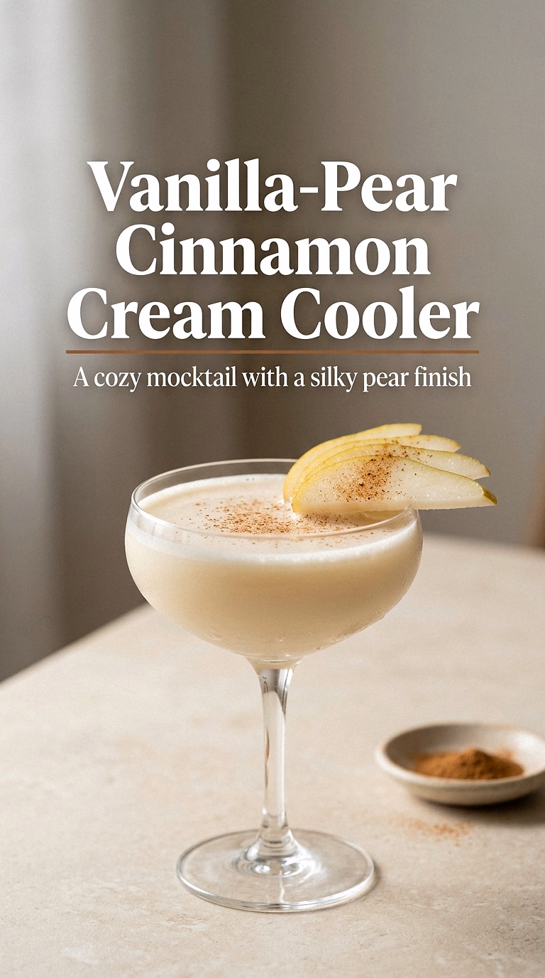 Vanilla-Pear Cinnamon Cream Cooler