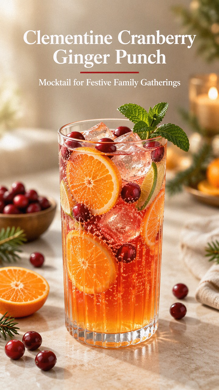 Clementine Cranberry Ginger Punch