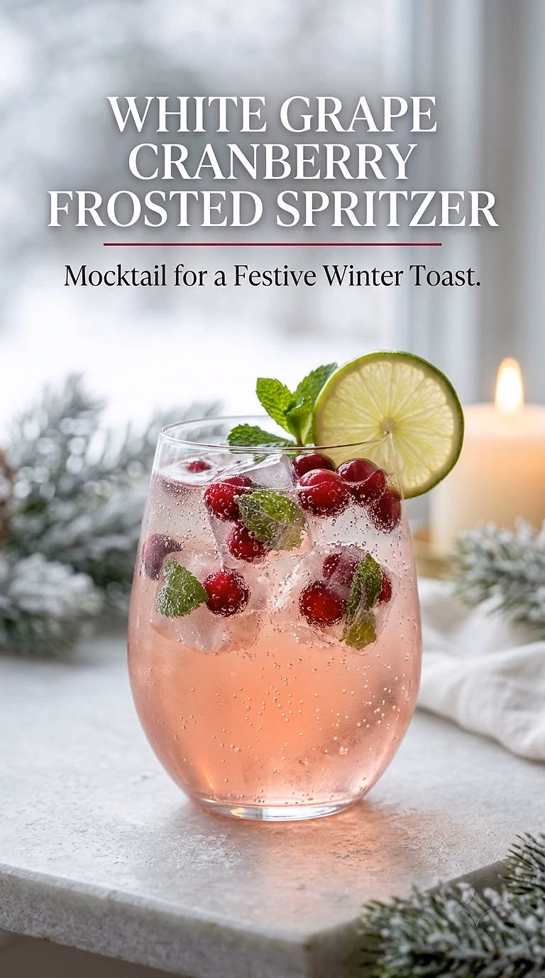 White Grape Cranberry Frosted Spritzer