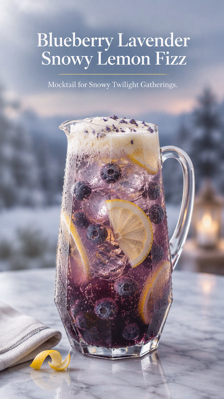 Blueberry Lavender Snowy Lemon Fizz