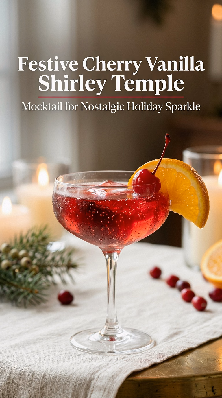Festive Cherry Vanilla Shirley Temple