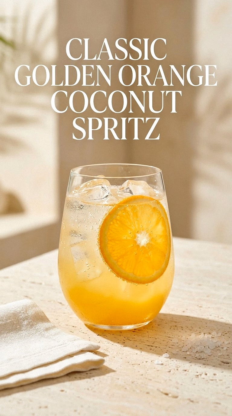 Classic Golden Orange Coconut Spritz