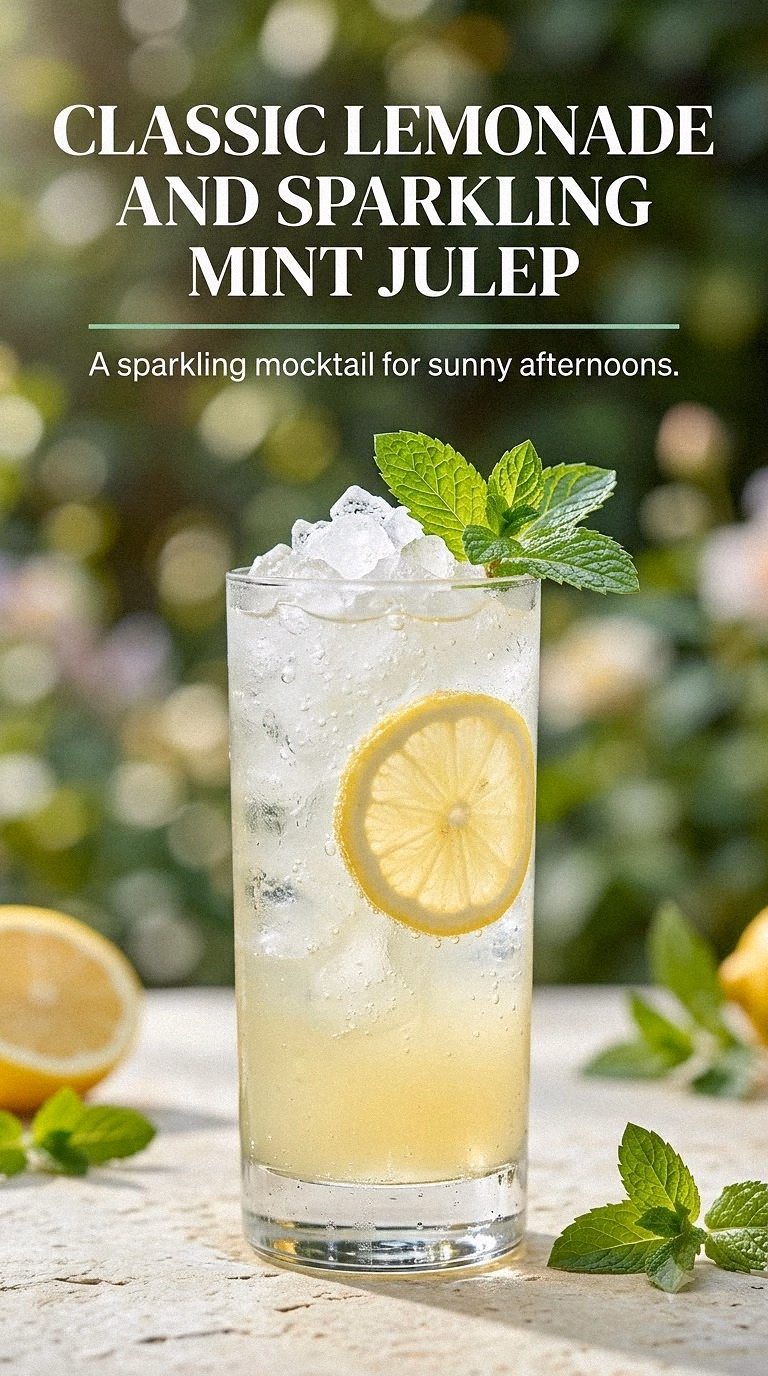 Classic Lemonade And Sparkling Mint Julep