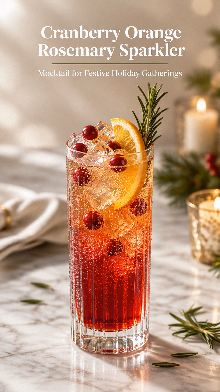 Cranberry Orange Rosemary Sparkler