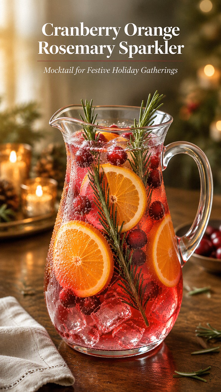 Cranberry Orange Rosemary Sparkler