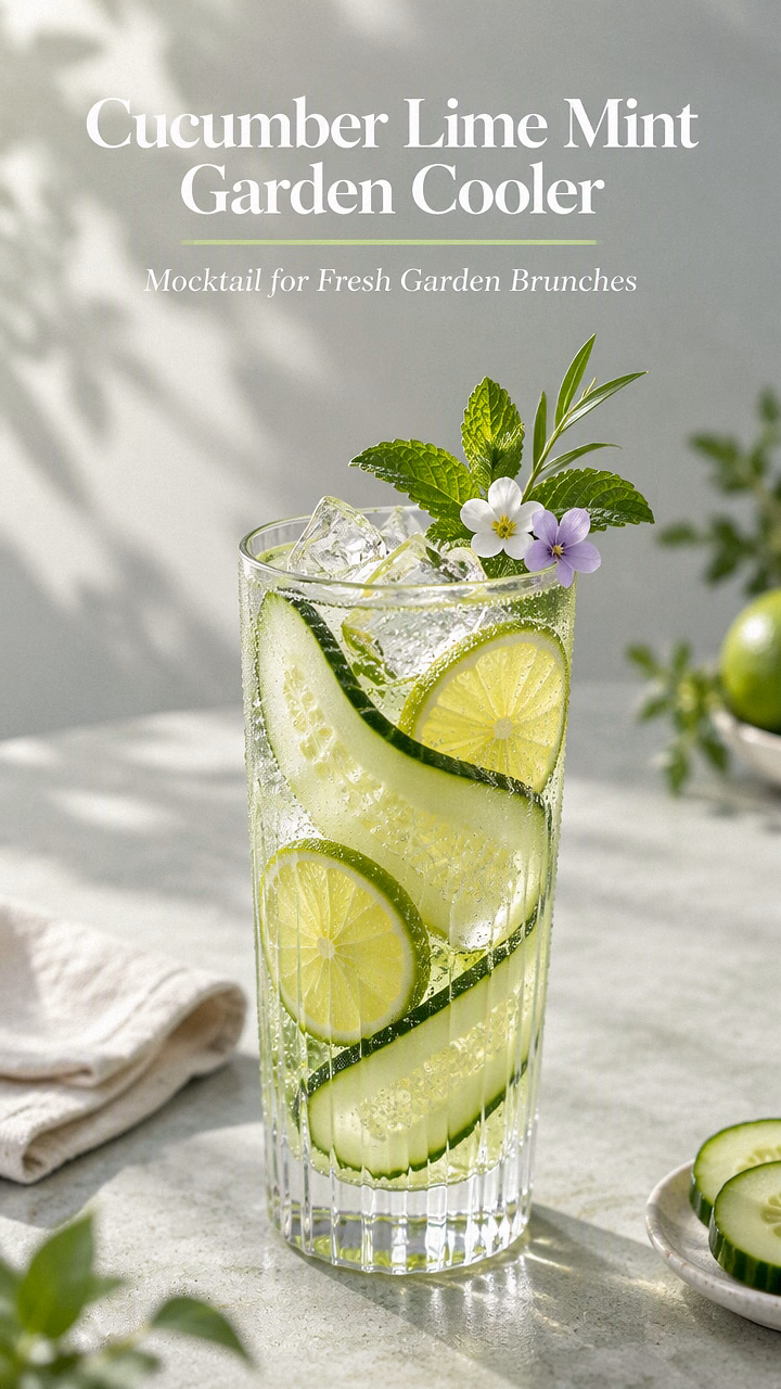 Cucumber Lime Mint Garden Cooler
