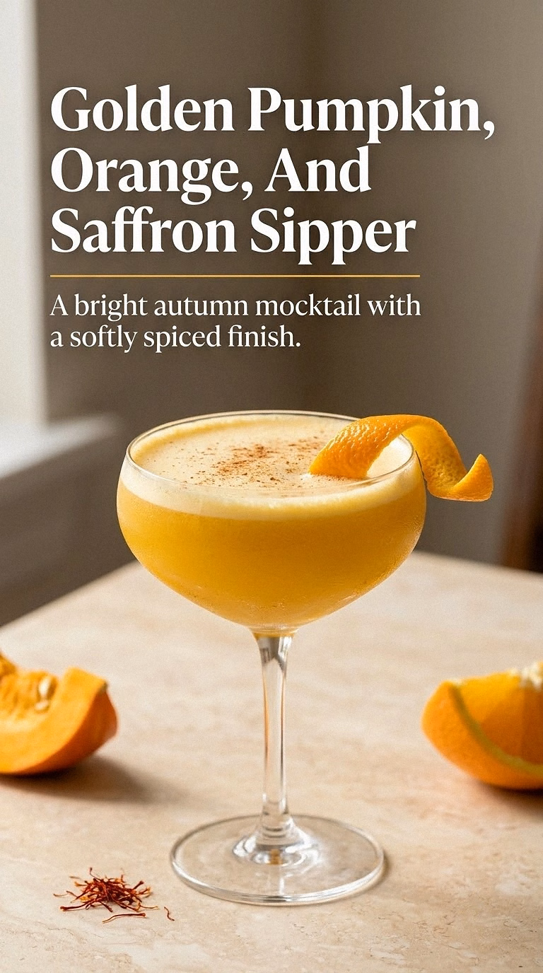 Golden Pumpkin, Orange, And Saffron Sipper