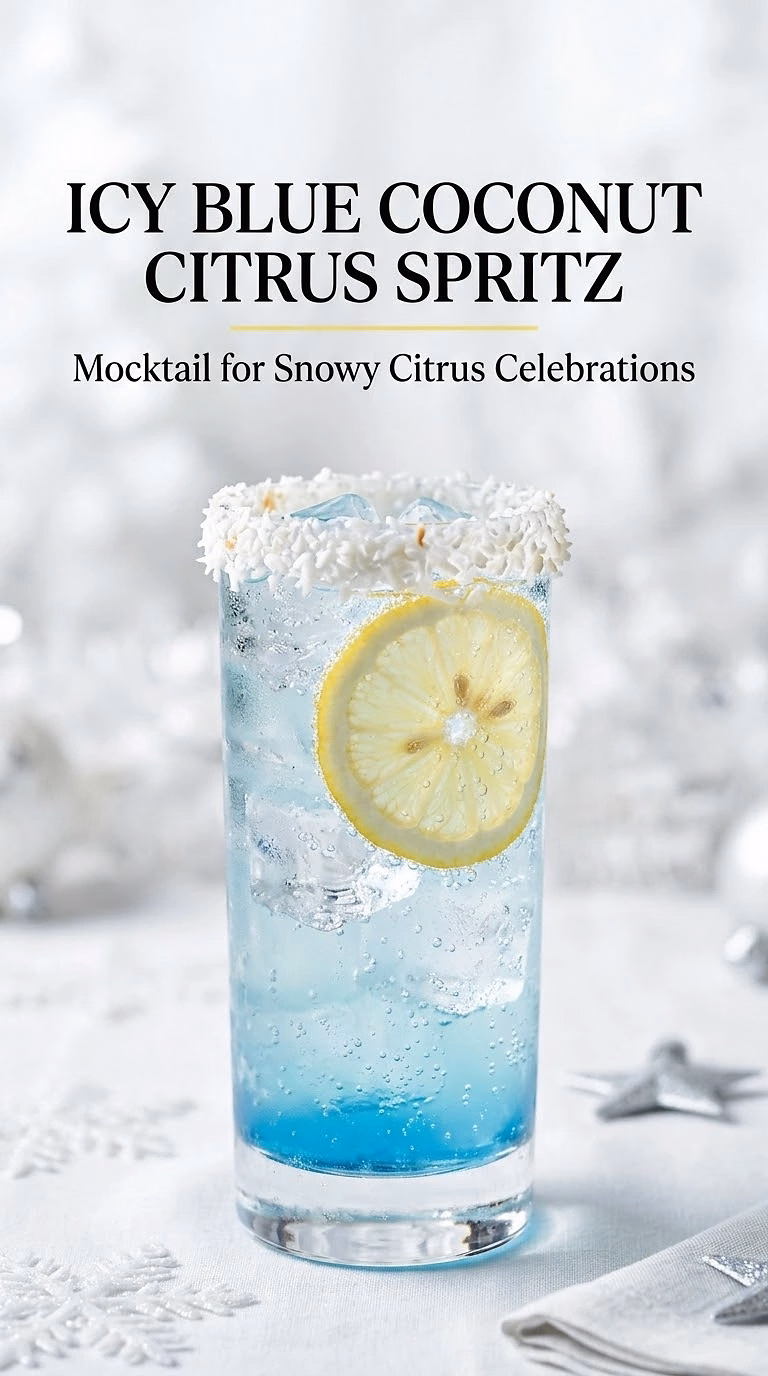 Icy Blue Coconut Citrus Spritz