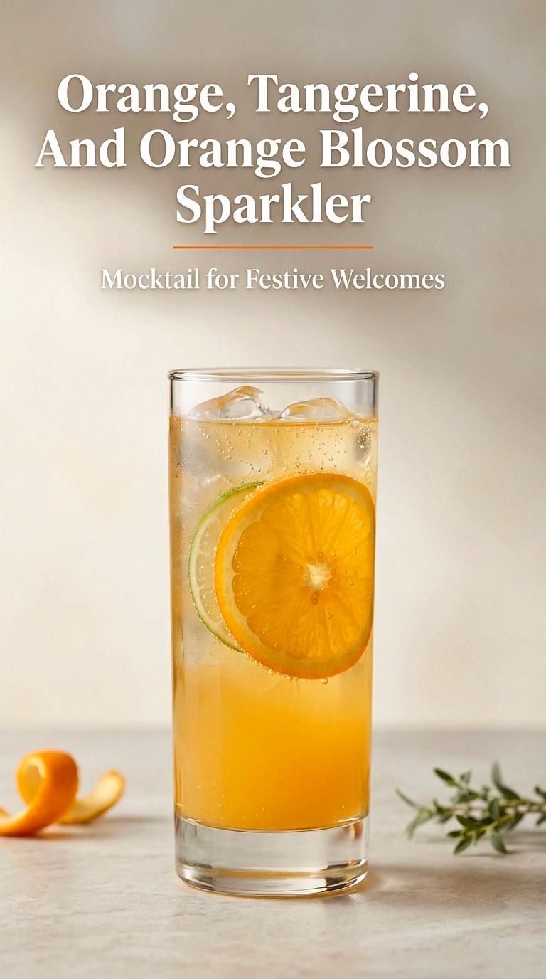 Orange, Tangerine, And Orange Blossom Sparkler
