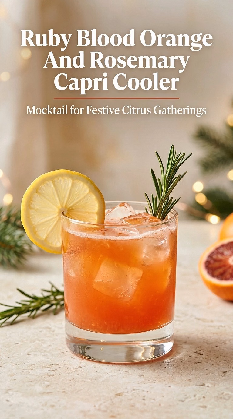 Ruby Blood Orange And Rosemary Capri Cooler