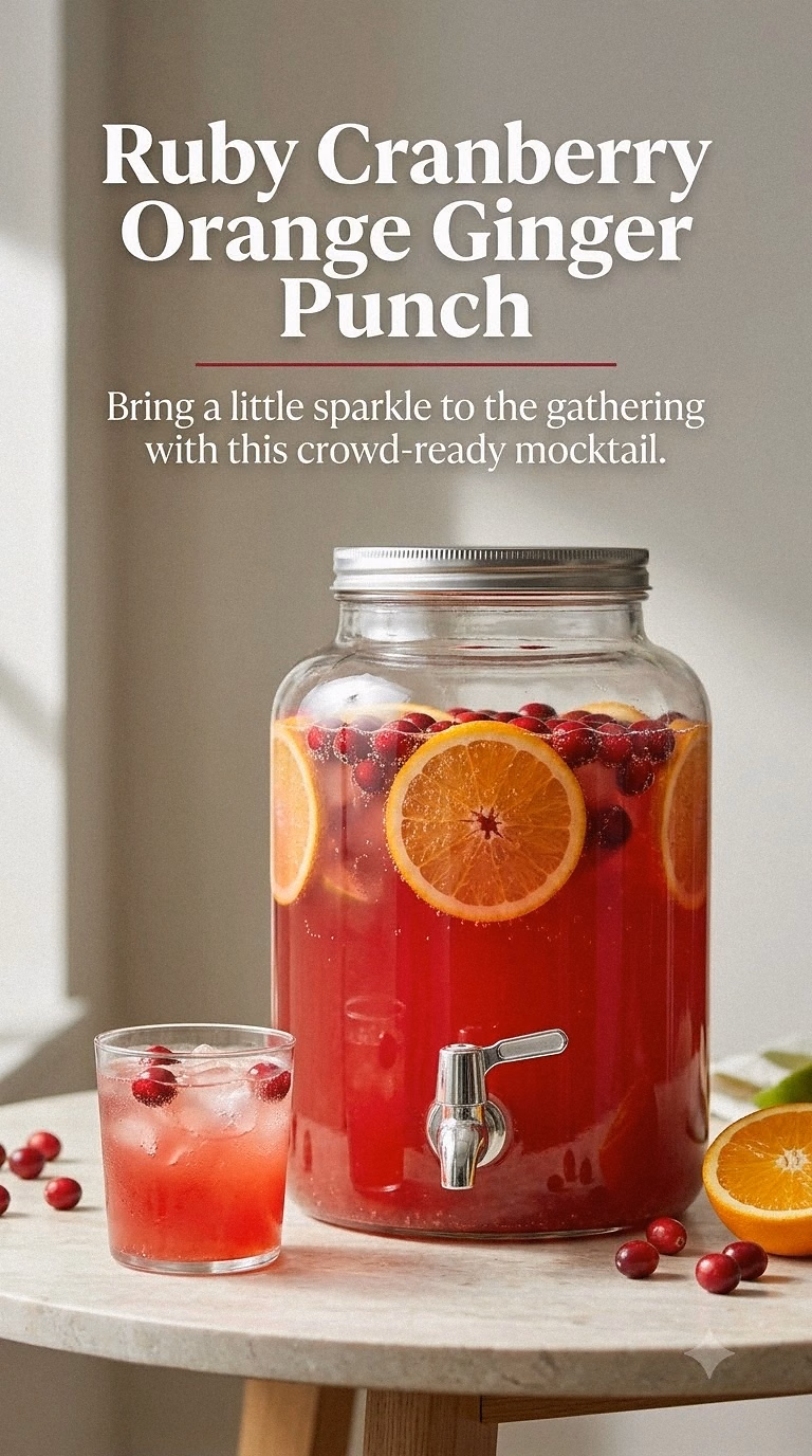 Ruby Cranberry Orange Ginger Punch
