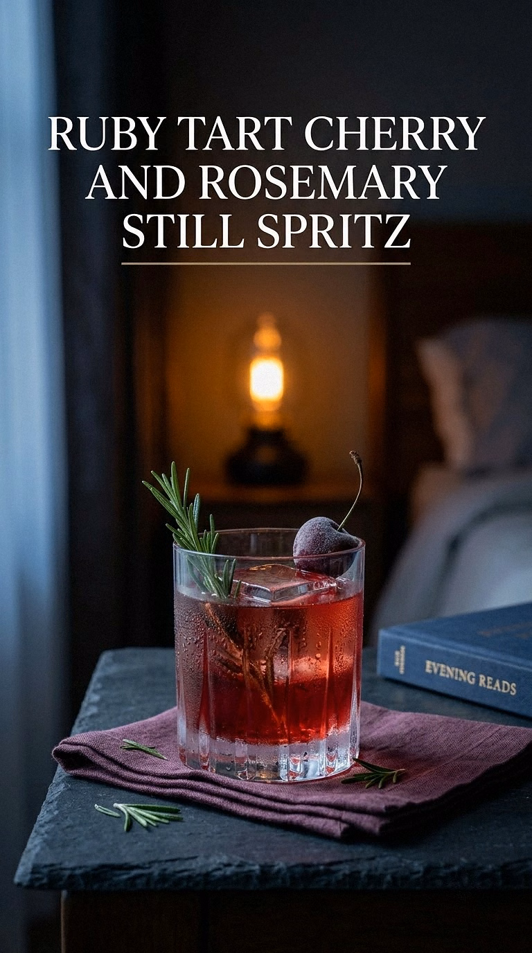 Ruby Tart Cherry And Rosemary Still Spritz