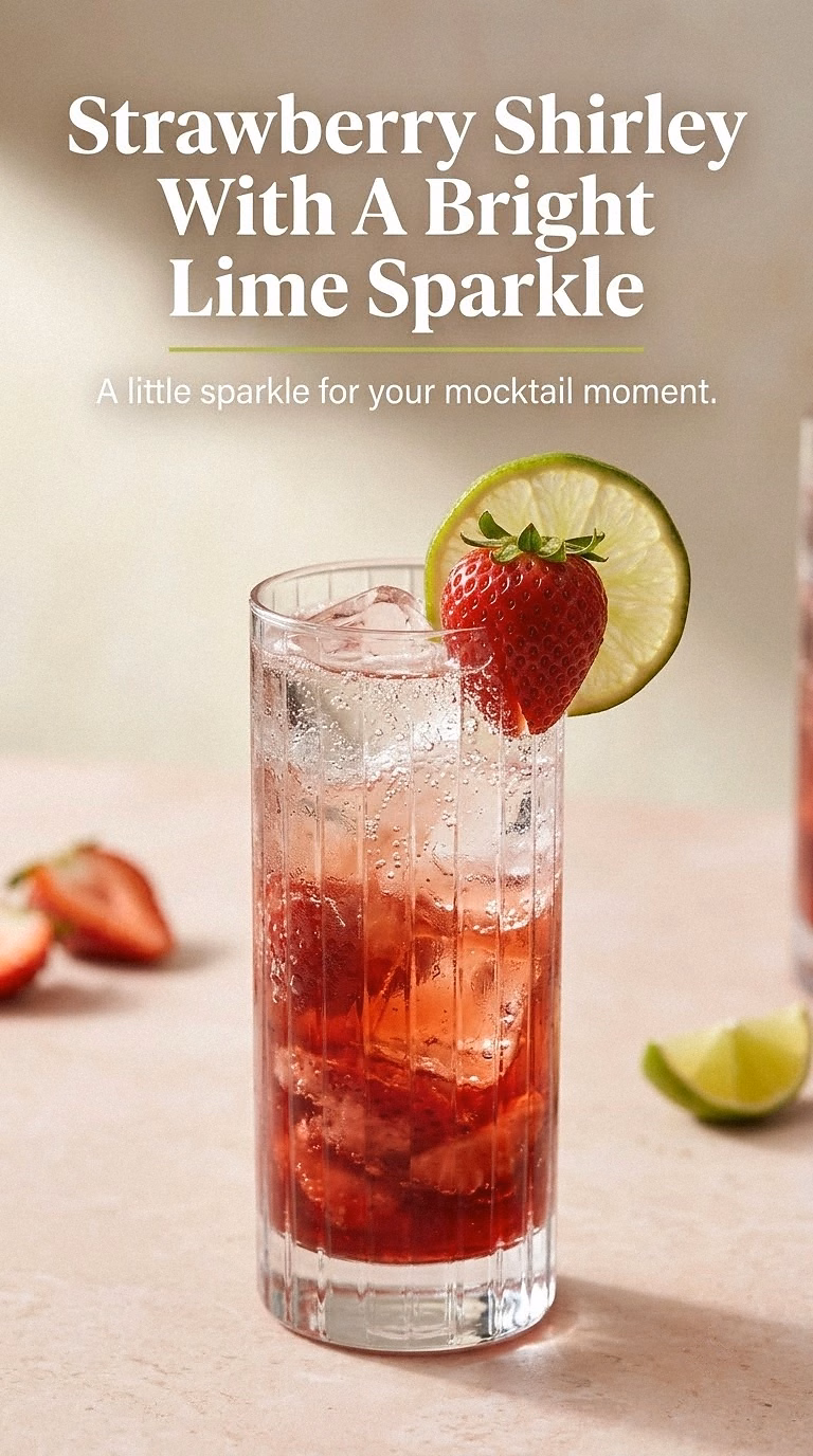 Strawberry Shirley With A Bright Lime Sparkle