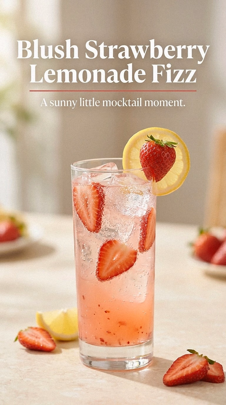 Blush Strawberry Lemonade Fizz