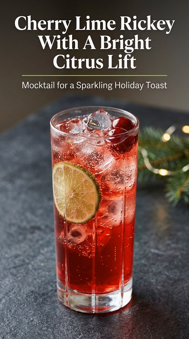 Cherry Lime Rickey With A Bright Citrus Lift