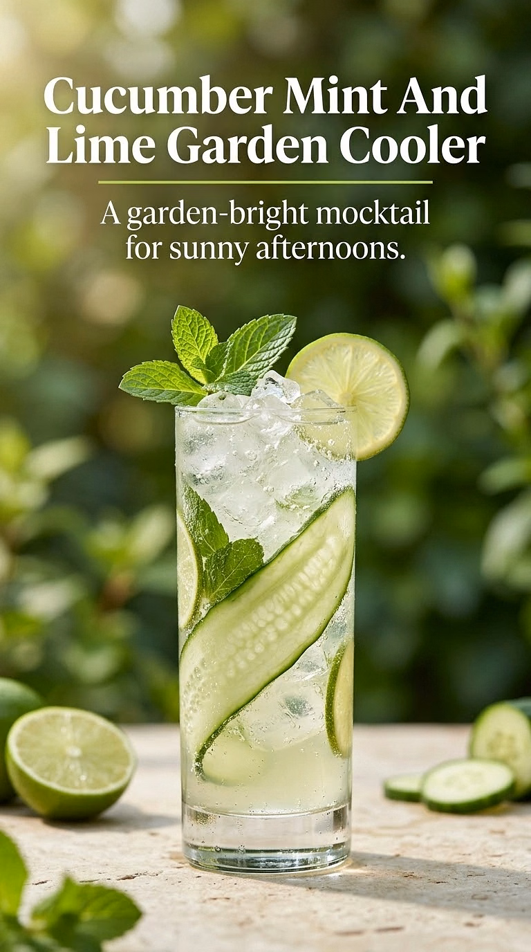 Cucumber Mint And Lime Garden Cooler
