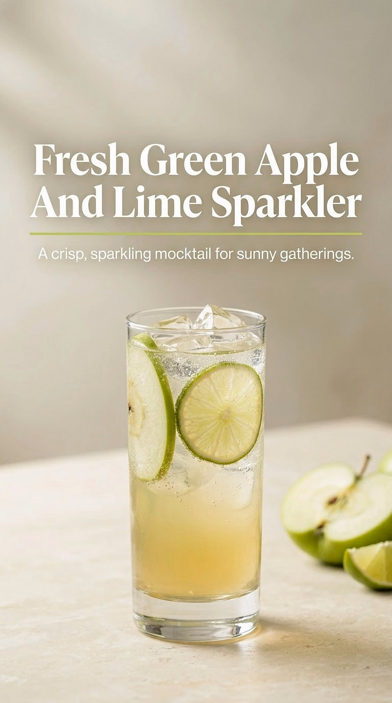 Fresh Green Apple And Lime Sparkler