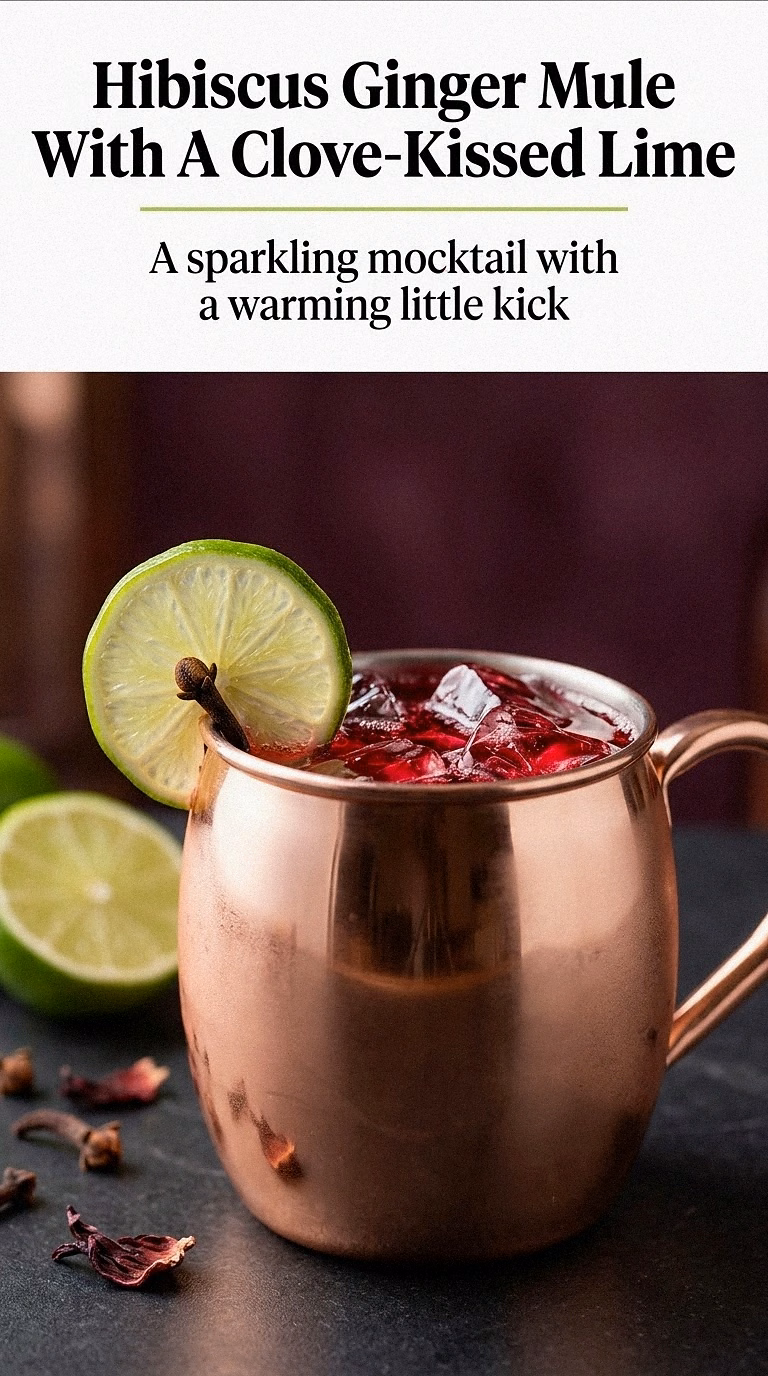 Hibiscus Ginger Mule With A Clove-Kissed Lime